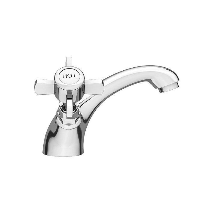 Regent Traditional Mono Basin Mixer with Waste - Chrome  In Bathroom Large Image