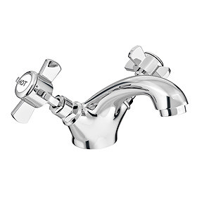 Regent Traditional Mono Basin Mixer with Waste - Chrome Large Image