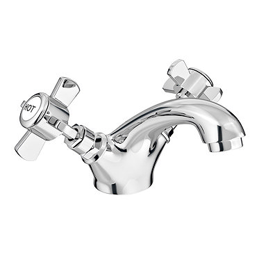 Regent Traditional Mono Basin Mixer with Waste - Chrome  Feature Large Image
