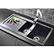 Reginox Adriatico 1.5 Composite Granite Kitchen Sink - Onyx Black - RGA15 Large Image