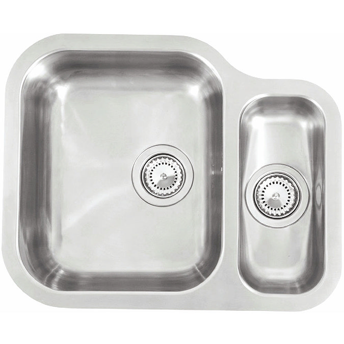 Reginox Alaska 1.5 Bowl Stainless Steel Undermount Kitchen Sink Large Image