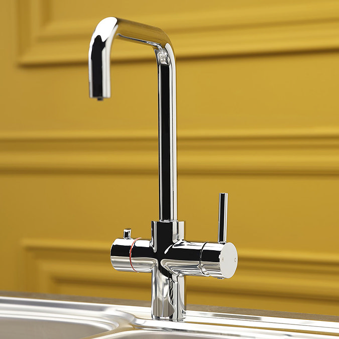 Reginox Amanzi 3-in-1 Instant Boiling Hot Water Tap - Chrome Large Image