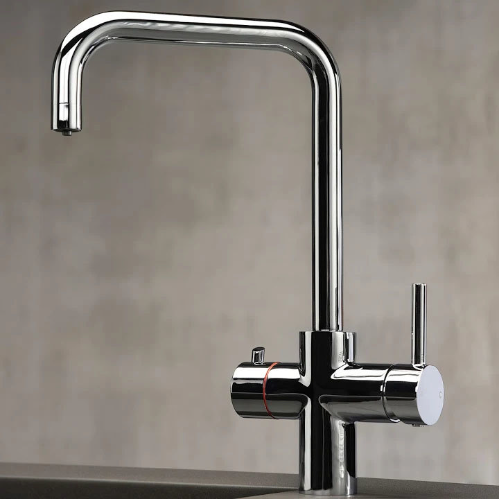 Reginox Amanzi II 3-in-1 Instant Boiling Hot Water Tap - Chrome  In Bathroom Large Image