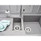 Reginox Amsterdam 15 1.5 Bowl Granite Kitchen Sink - Grey Silvery Profile Large Image