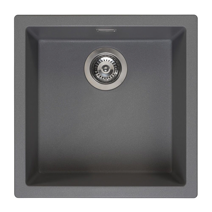 Reginox Amsterdam 40 1.0 Bowl Granite Kitchen Sink - Grey Silvery