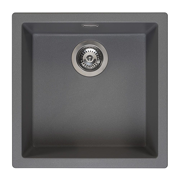 Reginox Amsterdam 40 1.0 Bowl Granite Kitchen Sink - Grey Silvery