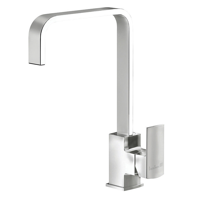 Reginox Astoria Single Lever Kitchen Mixer Tap - Brushed Nickel Large Image