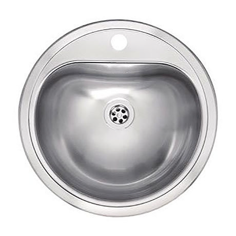 Reginox Atlantis 1.0 Bowl 1TH Stainless Steel Inset/Undermount Kitchen Sink (No Overflow) Large Imag