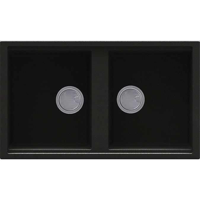 Reginox Best 450 2.0 Bowl Granite Kitchen Sink - Black Large Image