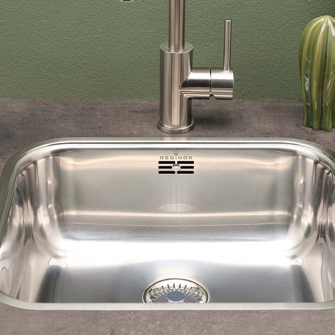 Reginox Colorado Comfort 1.0 Bowl Stainless Steel Inset/Undermount Kitchen Sink  Profile Large Image