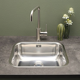 Reginox Colorado Comfort 1.0 Bowl Stainless Steel Inset/Undermount Kitchen Sink Medium Image