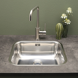 Reginox Colorado Comfort 1.0 Bowl Stainless Steel Inset/Undermount Kitchen Sink Large Image