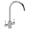 Reginox Contemporary White Ceramic 1.0 Bowl Kitchen Sink RL504CW + Tap Feature Large Image