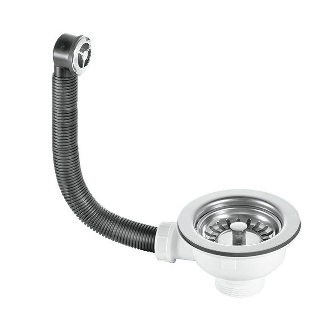 Reginox Contemporary White Ceramic 1.0 Bowl Kitchen Sink - RL504CW Feature Large Image