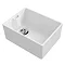 Reginox Contemporary White Ceramic Belfast Kitchen Sink + Waste Large Image