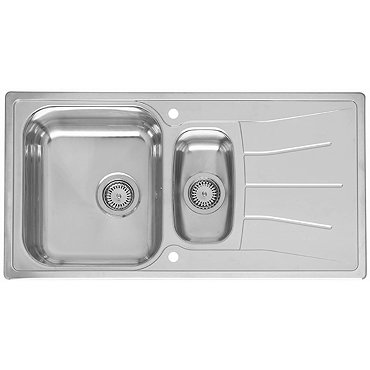 Reginox Diplomat Eco 1.5 Bowl Stainless Steel Inset Kitchen Sink  Profile Large Image