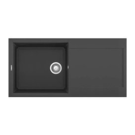 Reginox Easy 480 1.0 Bowl Granite Kitchen Sink - Black