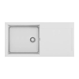 Reginox Easy 480 1.0 Bowl Granite Kitchen Sink - White