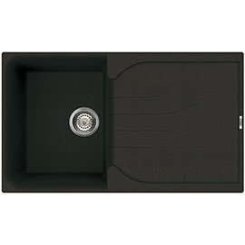 Reginox Ego 400 1.0 Bowl Granite Kitchen Sink - Black Medium Image