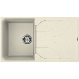 Reginox Ego 400 1.0 Bowl Granite Kitchen Sink - Cream Medium Image