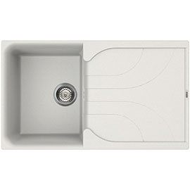 Reginox Ego 400 1.0 Bowl Granite Kitchen Sink - White Medium Image