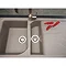 Reginox Ego 475 1.5 Bowl Granite Kitchen Sink - Titanium  Feature Large Image