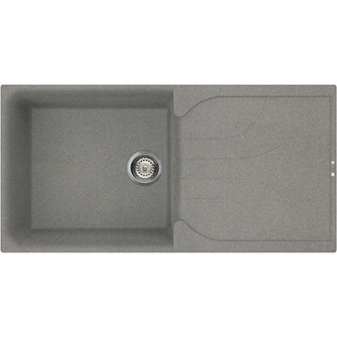 Reginox Ego 480 1.0 Bowl Granite Kitchen Sink - Titanium  Profile Large Image