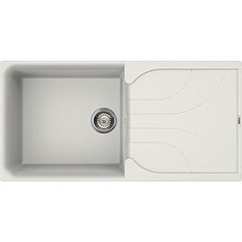 Reginox Ego 480 1.0 Bowl Granite Kitchen Sink - White Medium Image