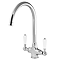 Reginox Elbe Dual Lever Kitchen Mixer - Chrome