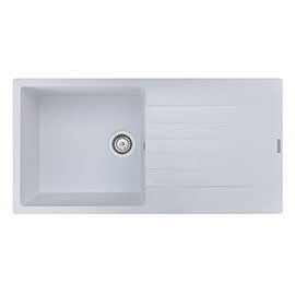 Reginox Harlem 10 1.0 Bowl Granite Kitchen Sink - Pure White Medium Image