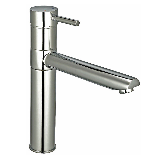 Reginox Hudson Single Lever Kitchen Mixer Tap - Brushed Nickel Large Image