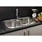 Reginox Jumbo 1.0 Bowl Stainless Steel Inset Kitchen Sink  Profile Large Image