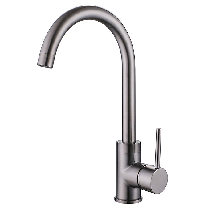 Reginox Kalix Single Lever Kitchen Mixer Tap - Gunmetal Grey Large Image