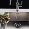Reginox Kansas 40x40 1.0 Bowl Stainless Steel Kitchen Sink  Profile Large Image