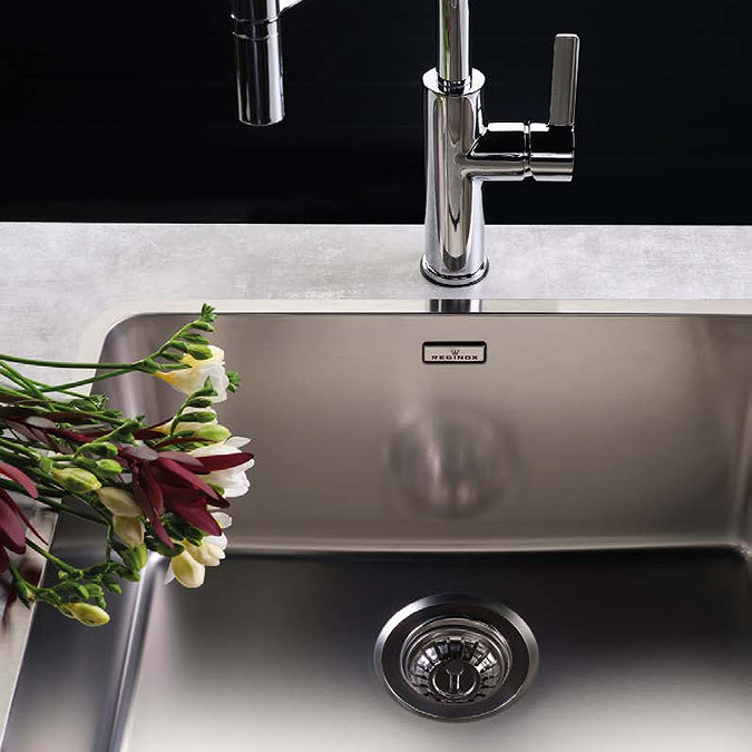 Reginox Kansas 50x40 1.0 Bowl Stainless Steel Kitchen Sink Profile Large Image