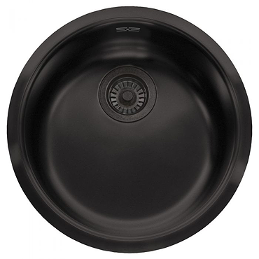 Reginox L18390OKGJB 1.0 Bowl Jet Black Round Kitchen Sink