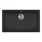 Reginox Multa 130 1.0 Bowl Granite Kitchen Sink - Black Large Image