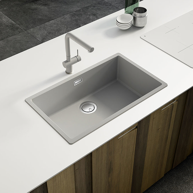 Reginox Multa 130 1.0 Bowl Granite Kitchen Sink - Light Grey  Profile Large Image
