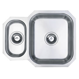 Reginox Dakota 1.5 Bowl Stainless Steel Undermount Kitchen Sink Medium Image