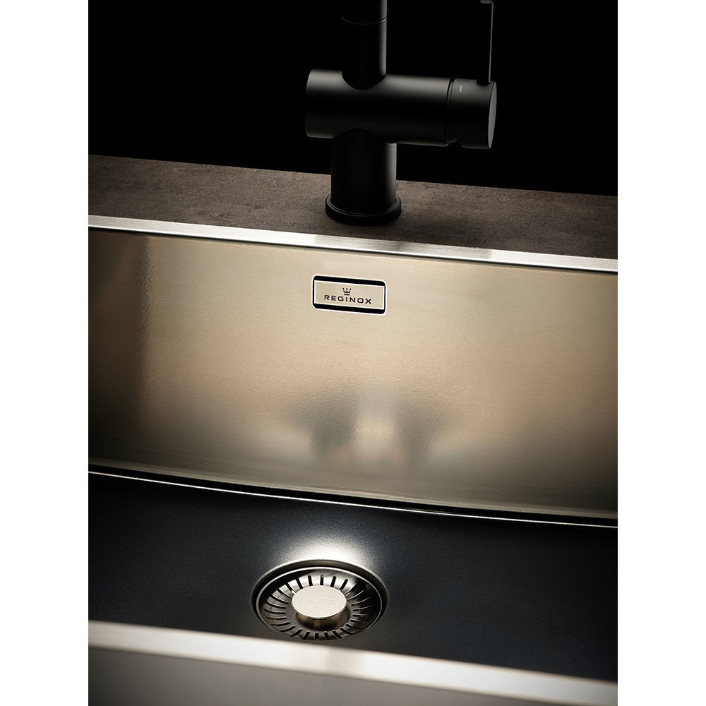 Reginox New York 50x40 1.0 Bowl Stainless Steel Integrated Kitchen Sink  Standard Large Image