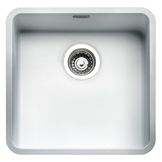 Reginox Ohio 40x40 1.0 Bowl Stainless Steel Kitchen Sink - White Large Image