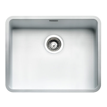 Reginox Ohio 50x40 1.0 Bowl Stainless Steel Kitchen Sink - White  Profile Large Image