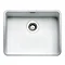 Reginox Ohio 50x40 1.0 Bowl Stainless Steel Kitchen Sink - White Large Image