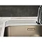 Reginox Ohio 50x40 1.0 Bowl Stainless Steel Kitchen Sink with Tap Ledge Feature Large Image