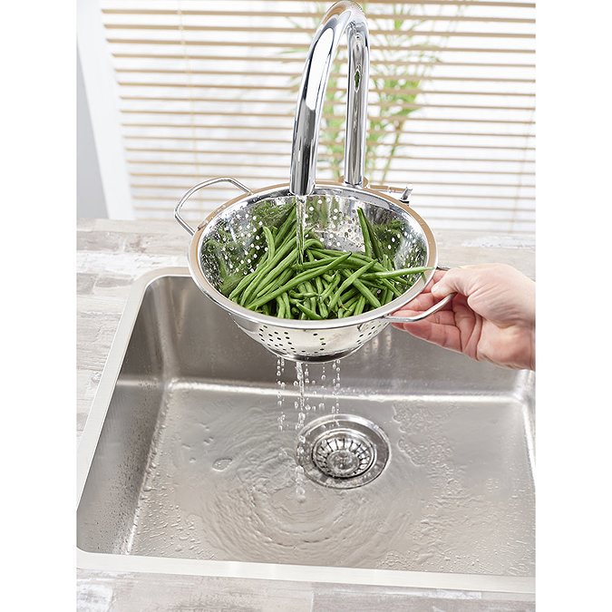 Reginox Ohio 50x40 1.0 Bowl Stainless Steel Kitchen Sink  Feature Large Image