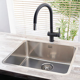 Reginox Ohio 50x40 1.0 Bowl Stainless Steel Kitchen Sink Medium Image