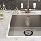 Reginox Ontario 50x40 1.0 Bowl Stainless Steel Integrated Kitchen Sink  Profile Large Image