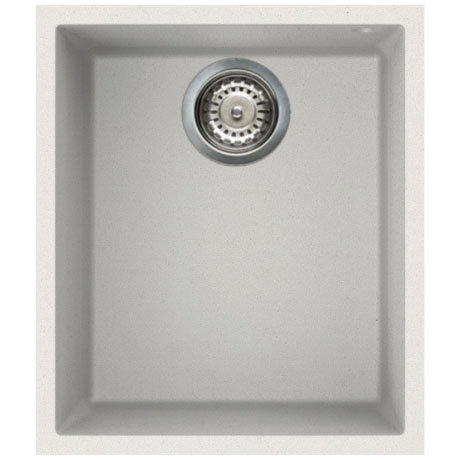 Reginox Quadra 100 1.0 Bowl Undermount Granite Kitchen Sink - White Large Image