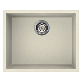 Reginox Quadra 105 1.0 Bowl Undermount Granite Kitchen Sink - Cream Medium Image