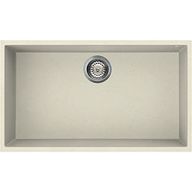 Reginox Quadra 130 1.0 Bowl Undermount Granite Kitchen Sink - Cream Medium Image